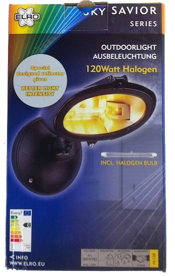 Infecteren vertraging Concessie Elro design halogeen straler / buitenlamp - PartijHandelaren.nl